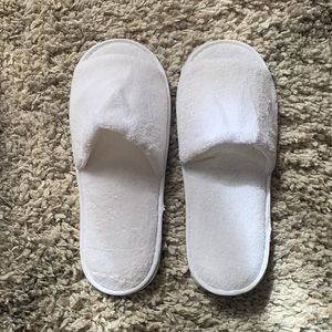 Cozy hotel slippers